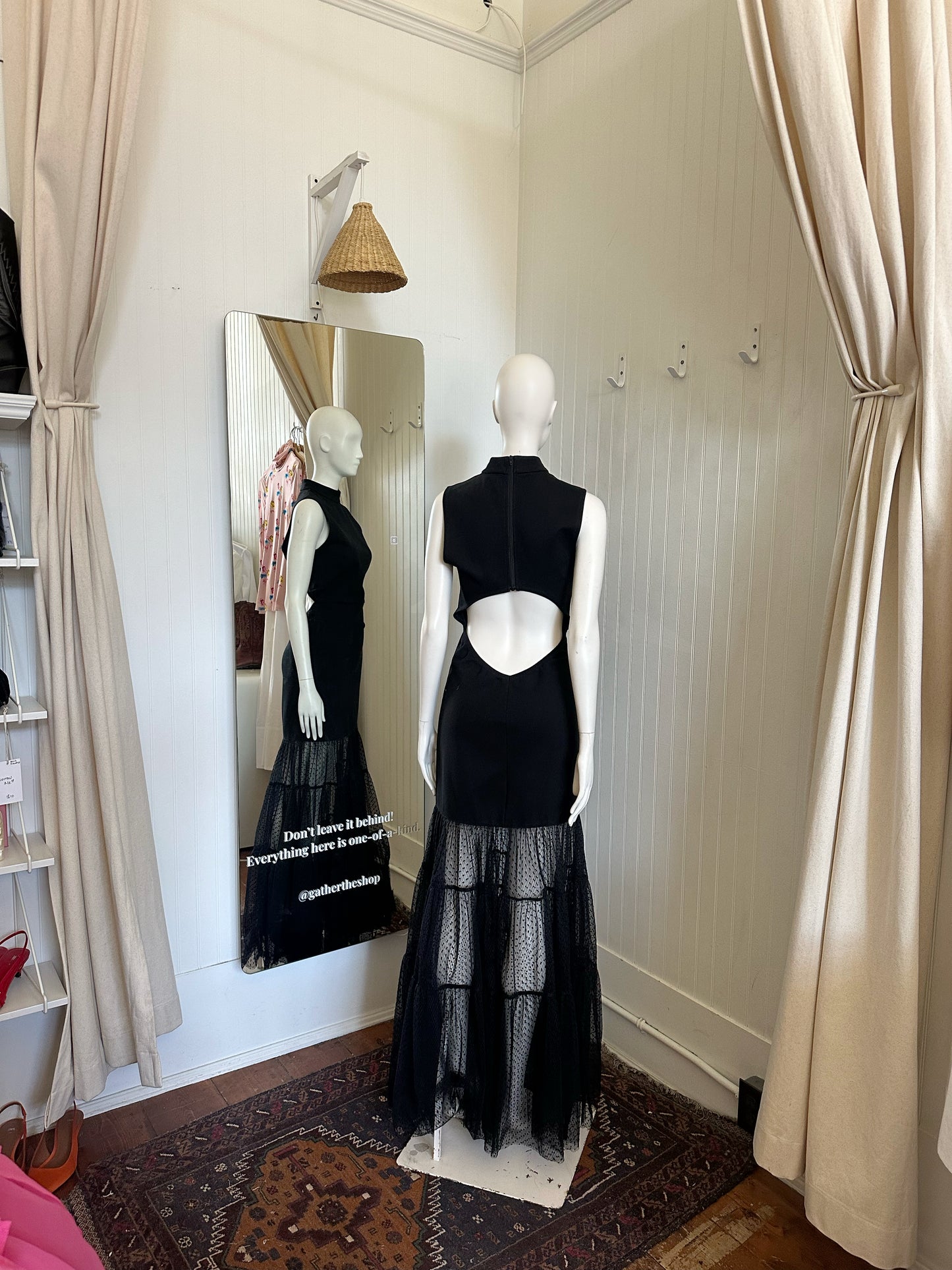 The staud Daffodil Dress in black (size small)