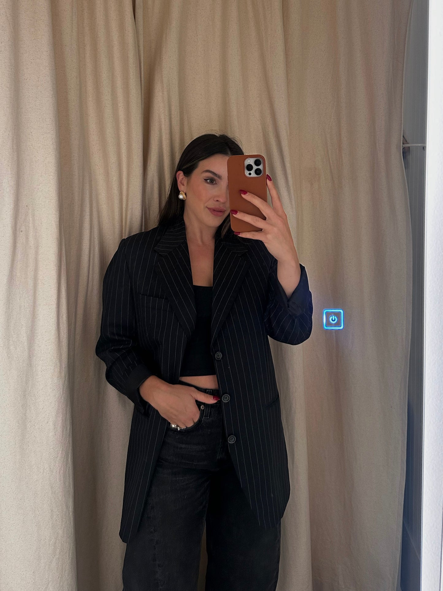 Oversized Pinstripe Blazer (l/xl)