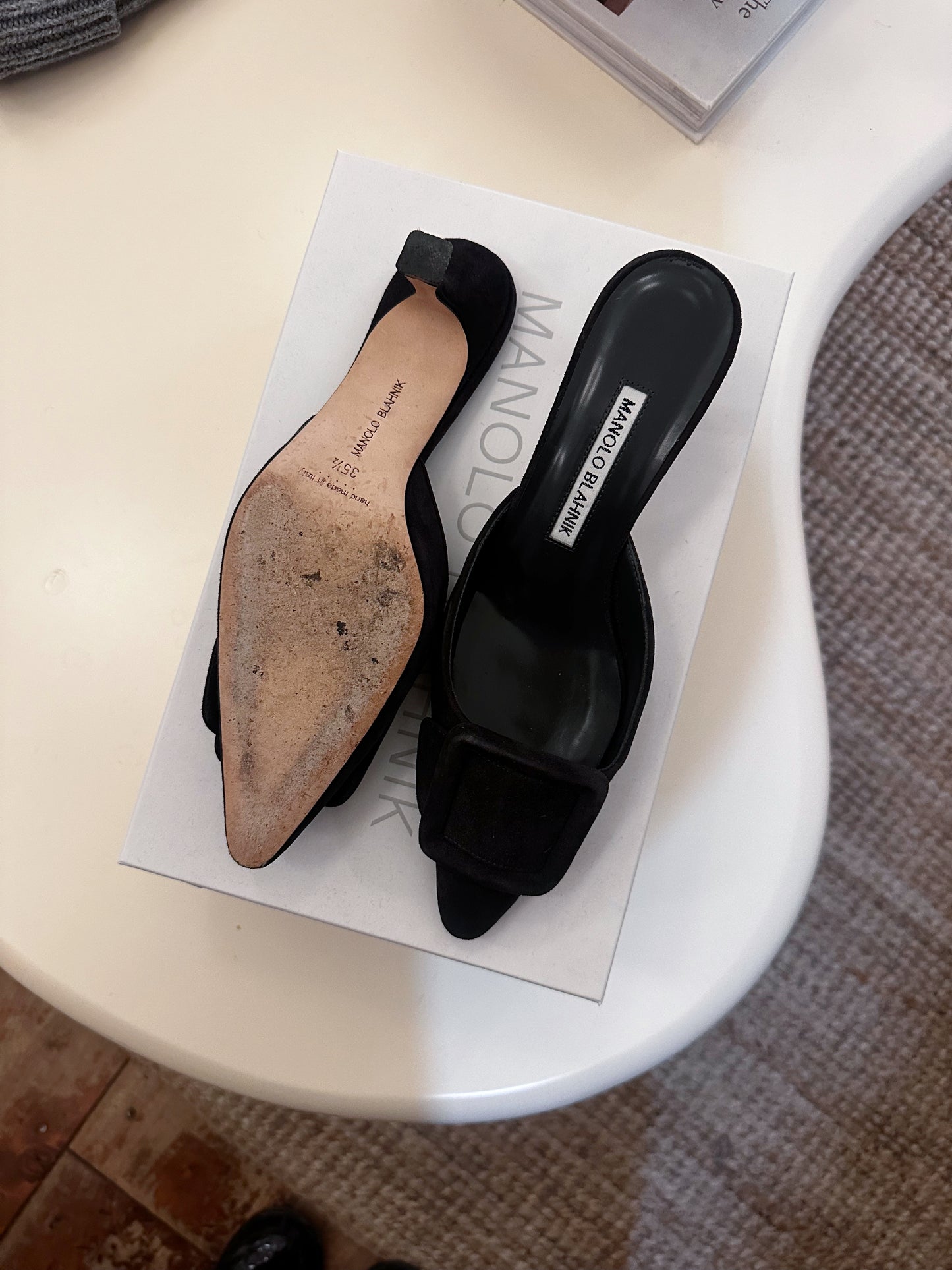 Manolo Blahnik Mules (size 35.5)
