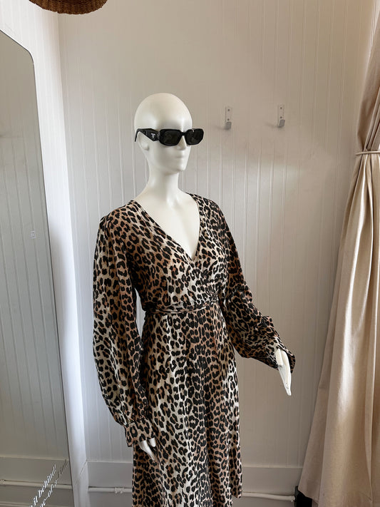 Ganni Leopard dress (size 34)