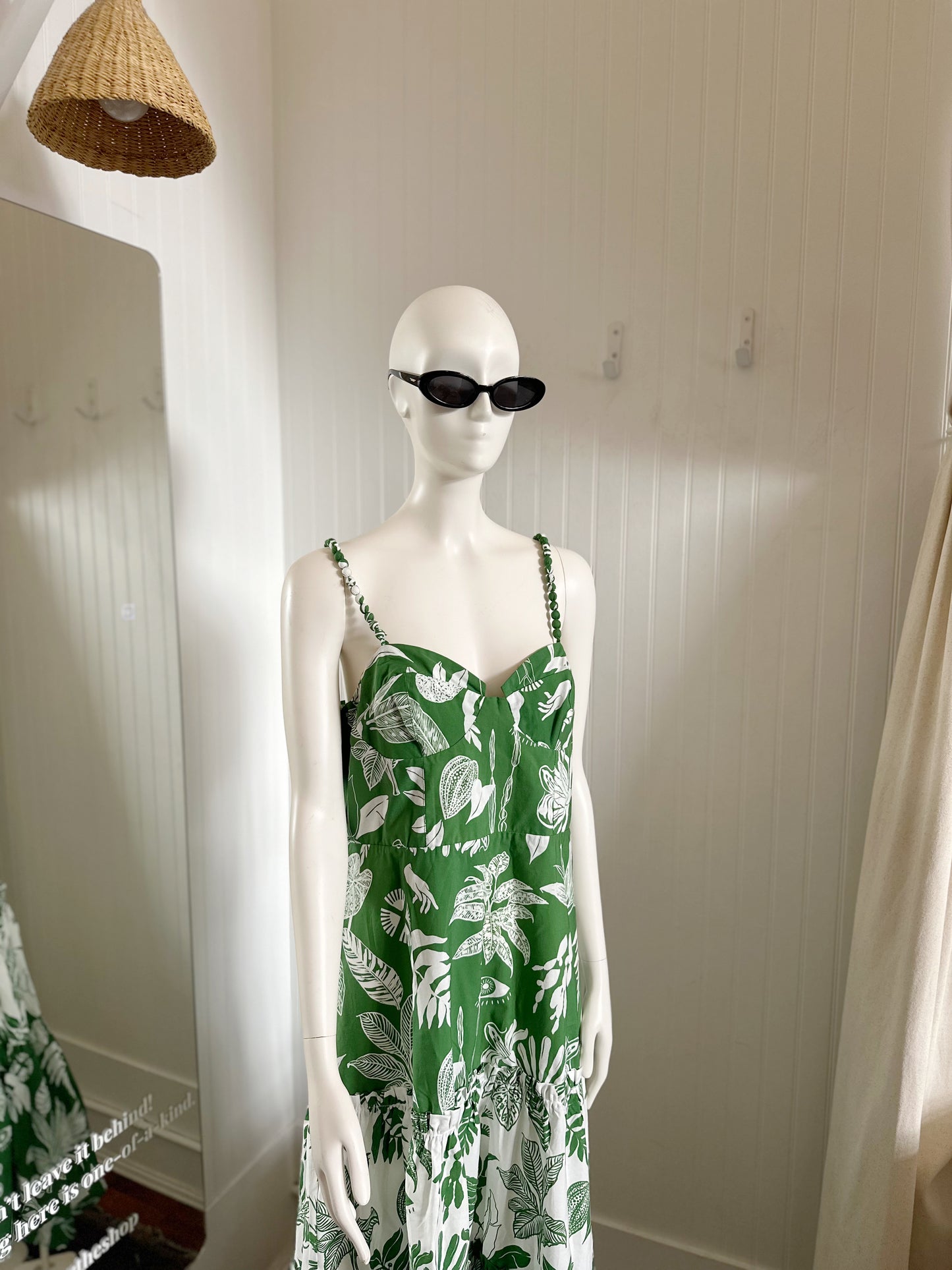 Green Dress by Farm Rio (size large)