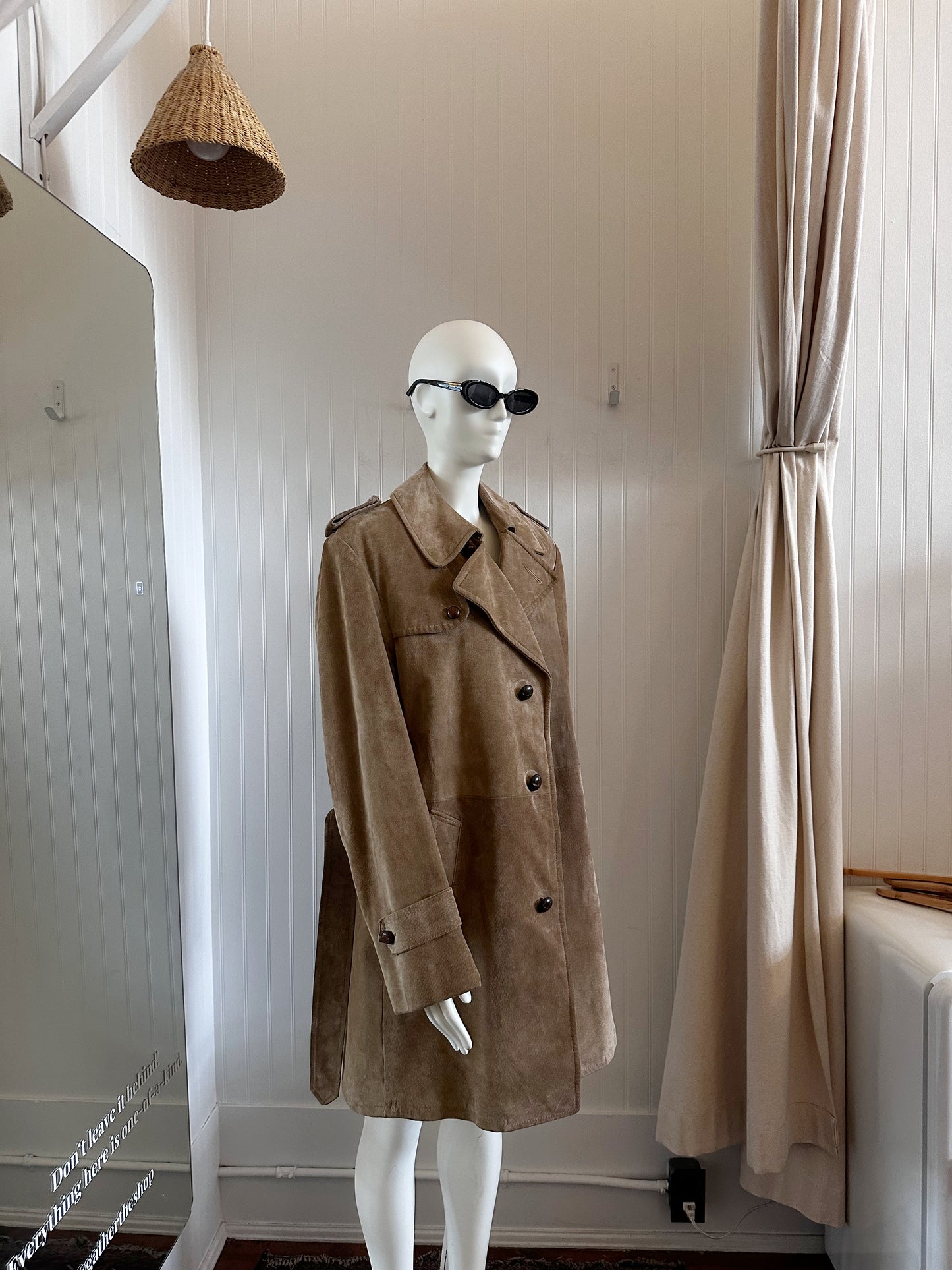 Suede Trench Coat (m-xl)