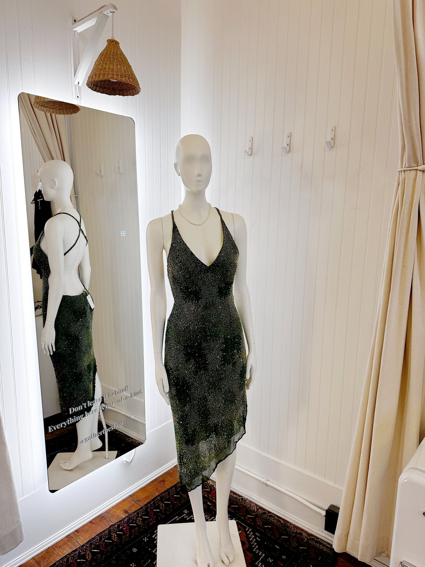Vintage Beaded Dress (s-m)