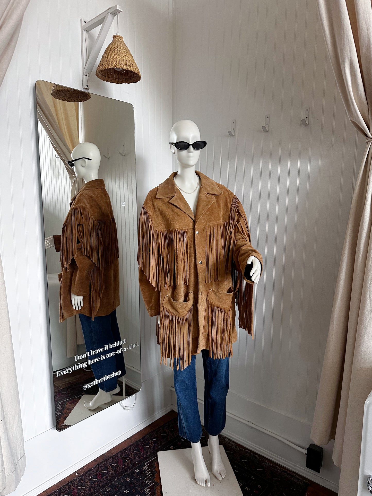 Suede Oversized Tassel Jacket (m-xxl)