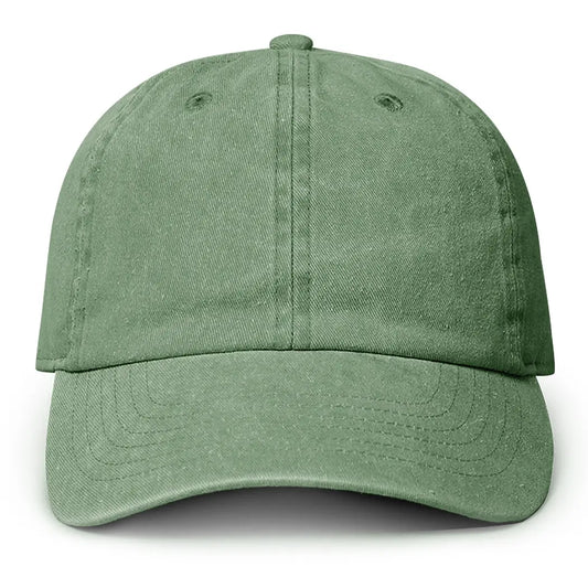 Cotton Baseball Cap in Green