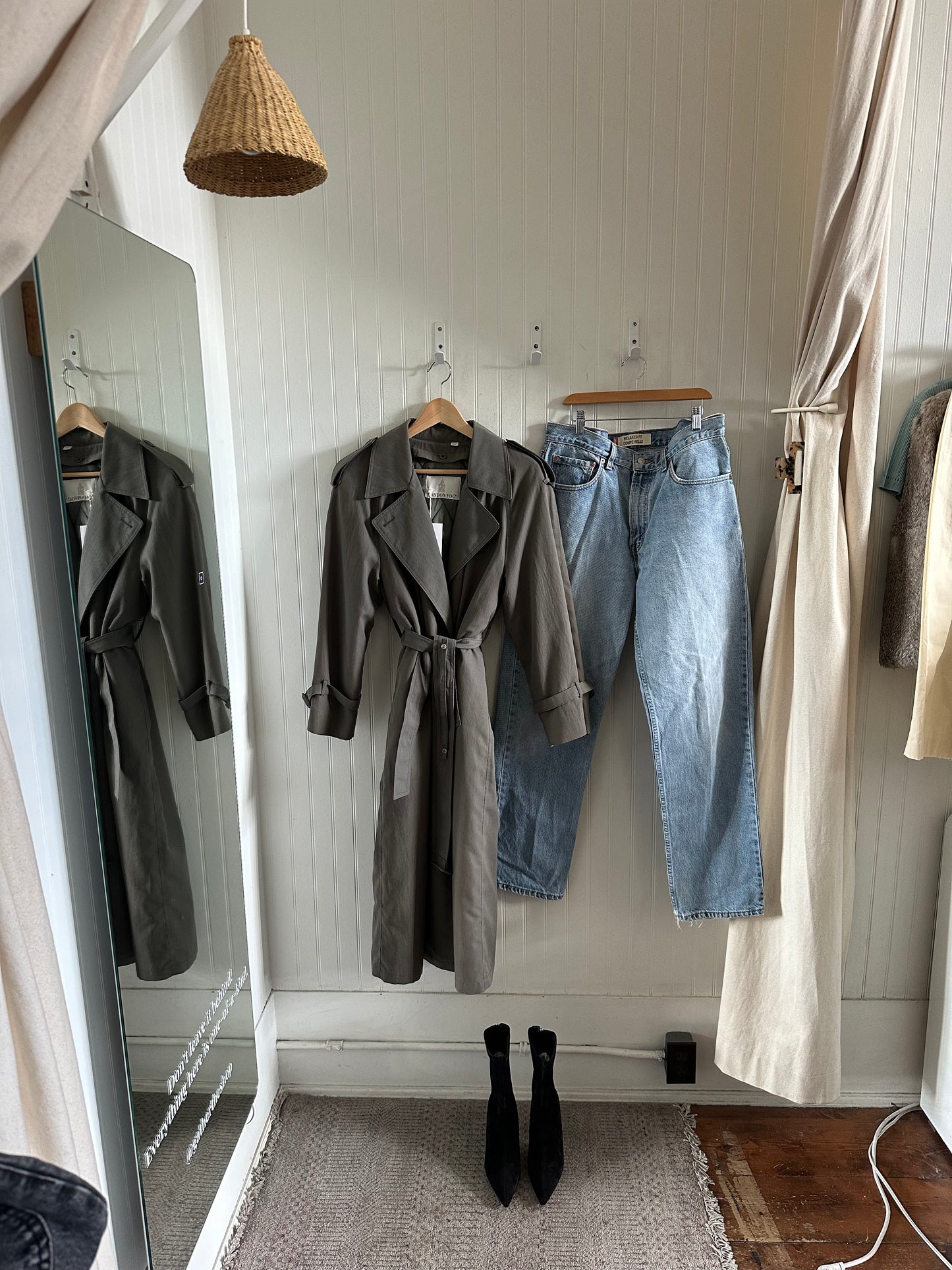 Grey vintage trench