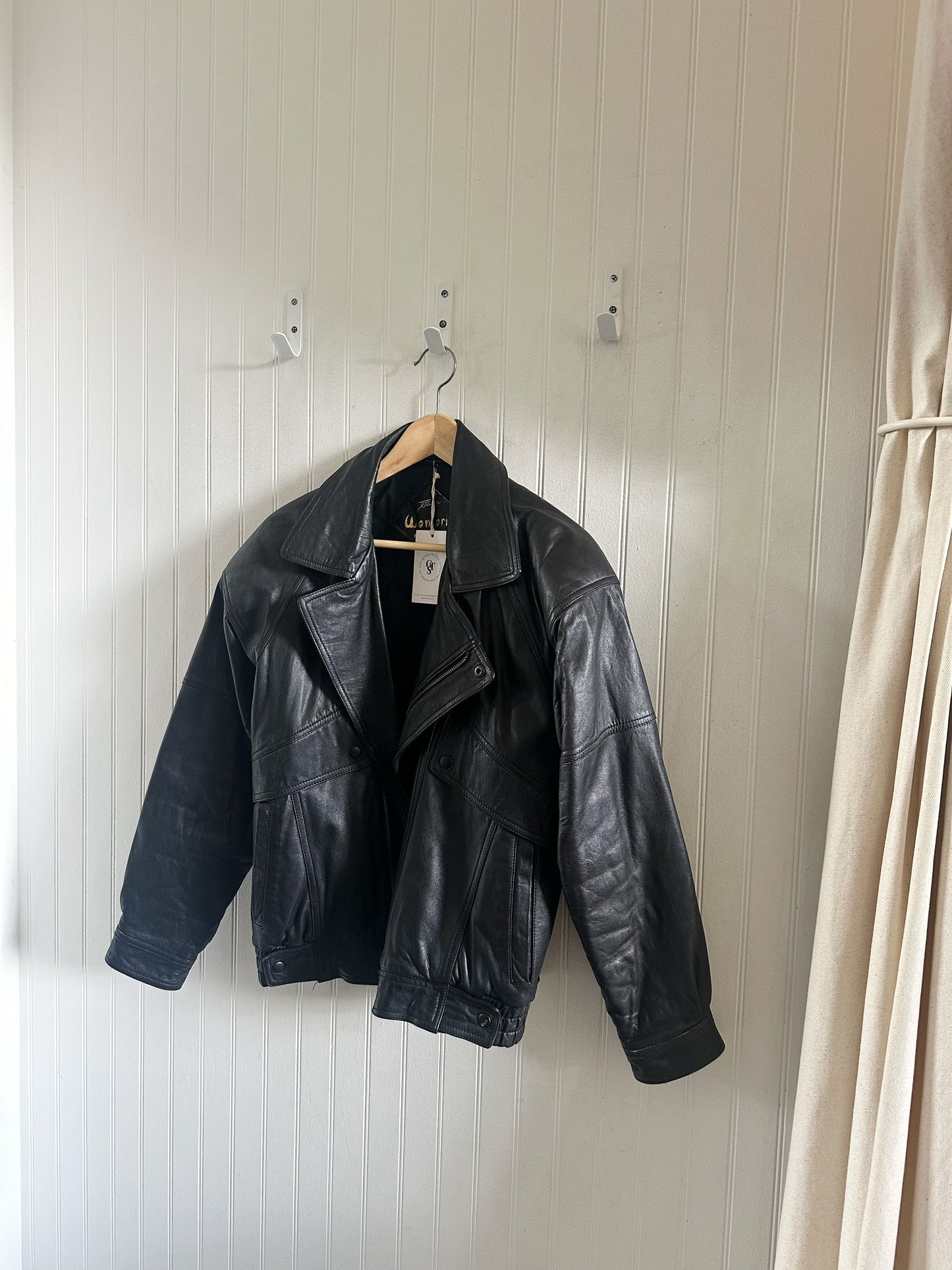 Vintage leather Bomber (Amandah)