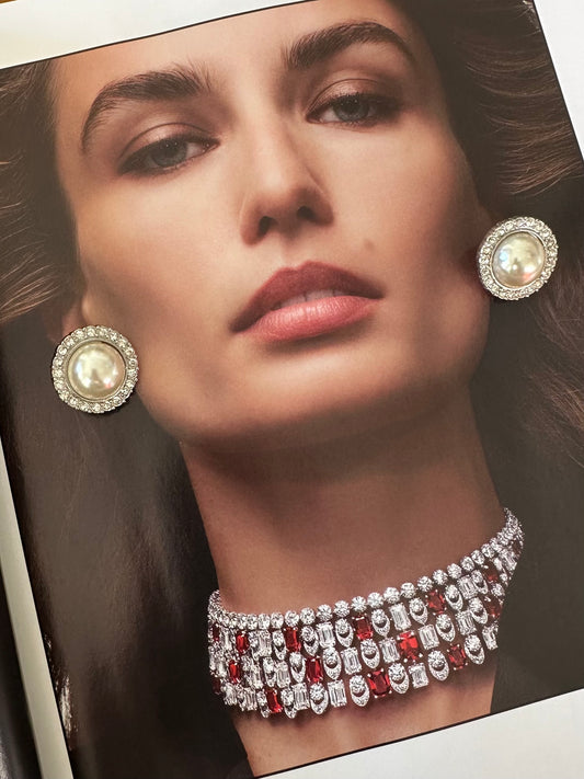 Pearl & Rhinestone Earrings