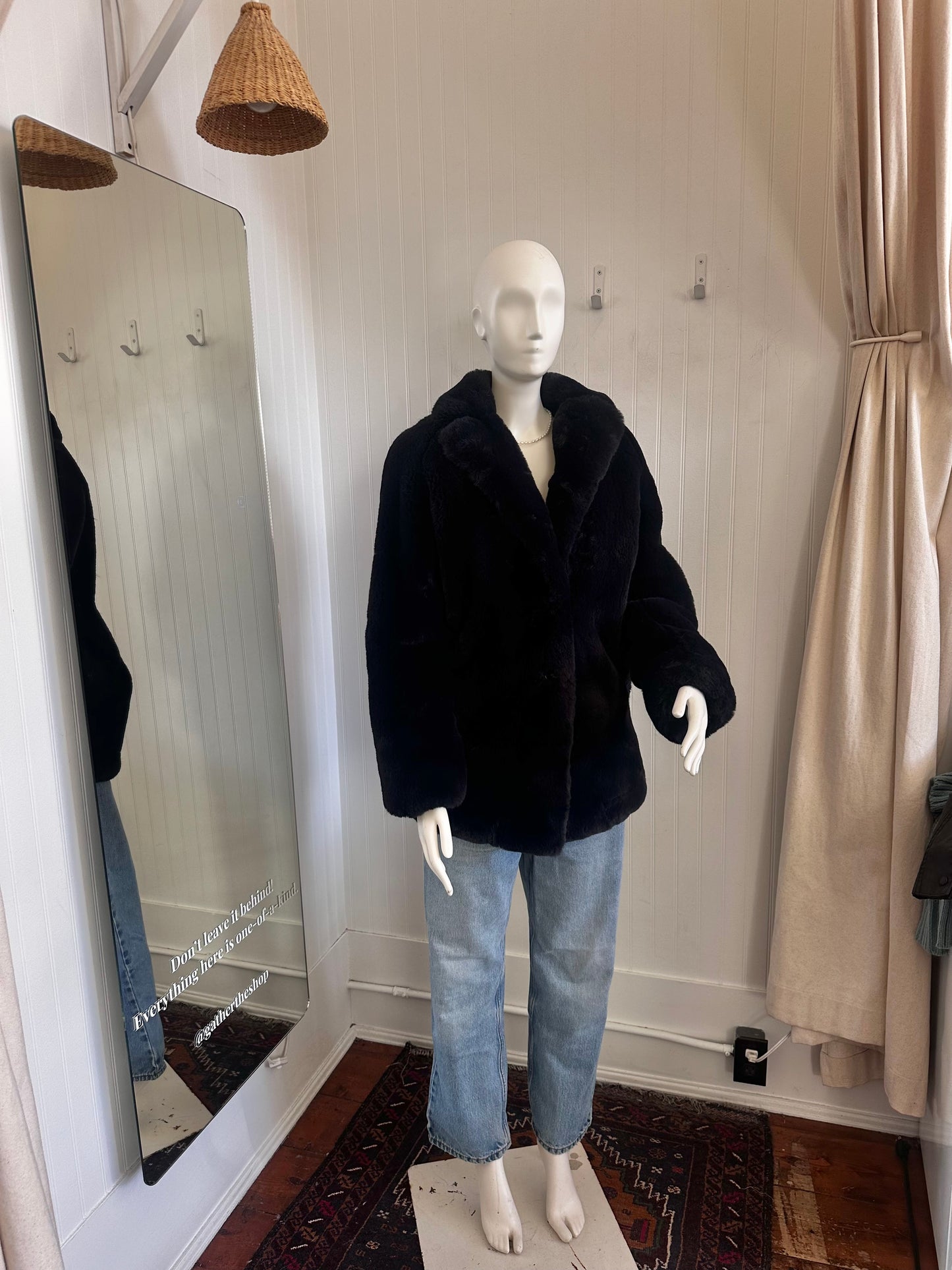 Sézane Faux Fur Coat (XS)