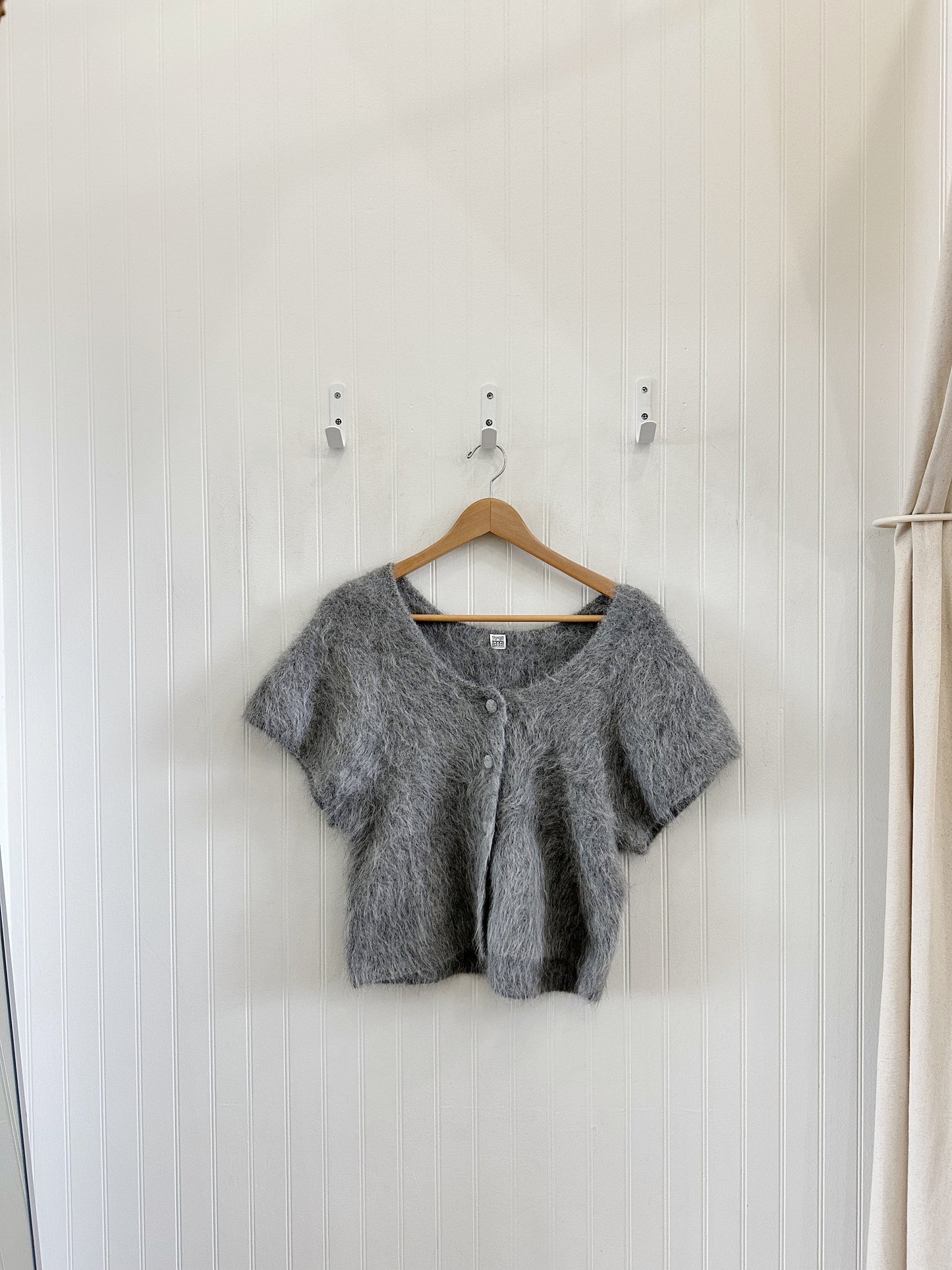 Toteme Cap Sleeve Alpaca Cardigan M