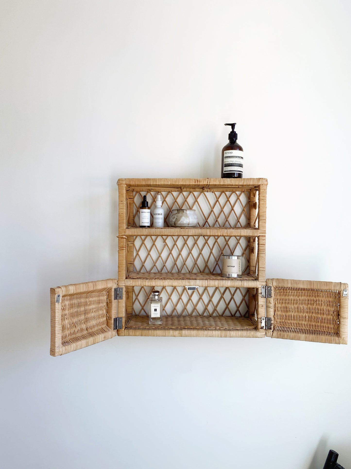 Vintage Wicker Shelf