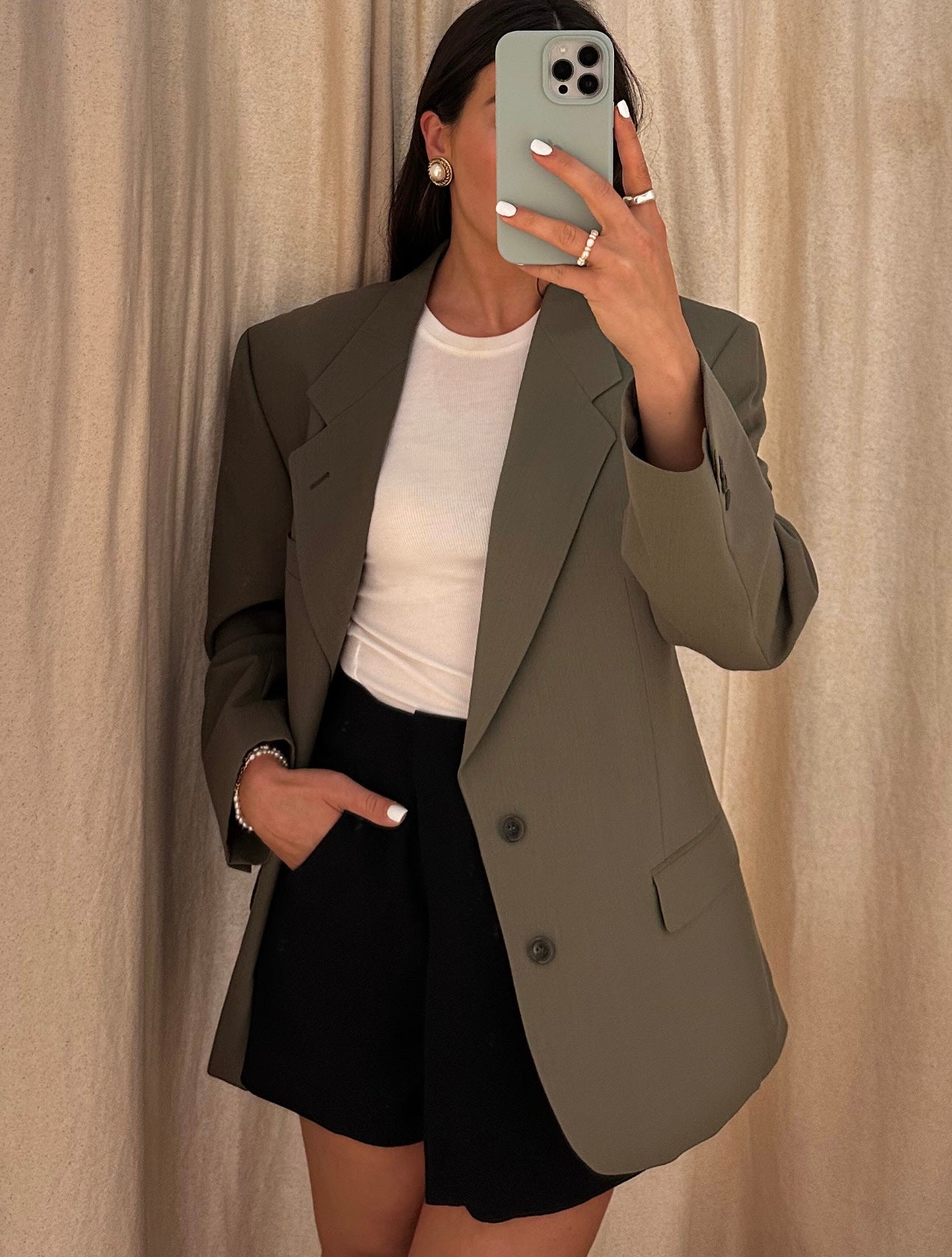 Olive Oversize Vtg Blazer