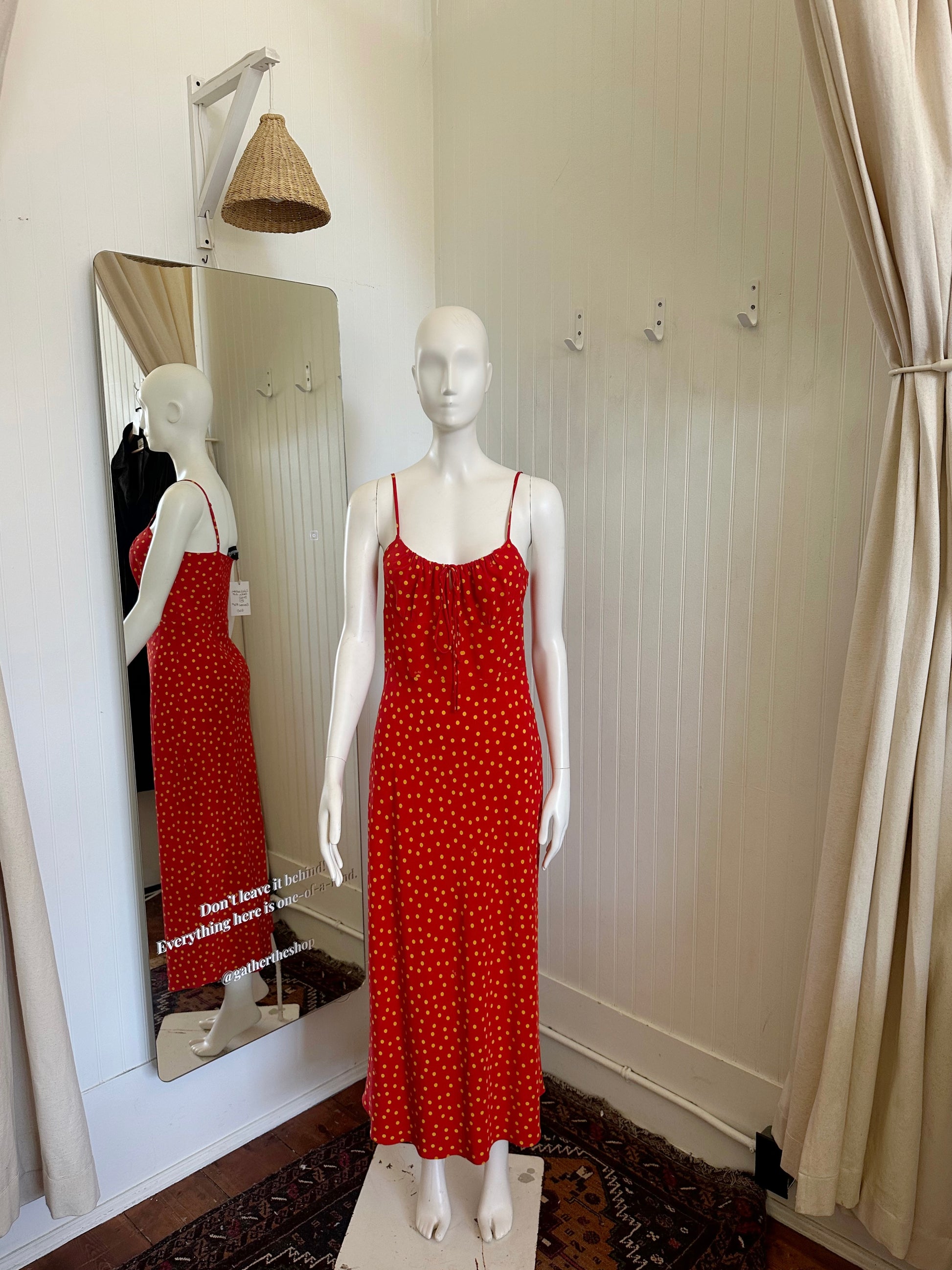 Realisation Silk Polka-Dot dress (size 6) – gather