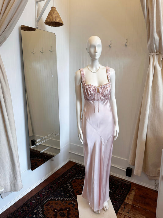 Blush Pink Maxi Dress (size 4)