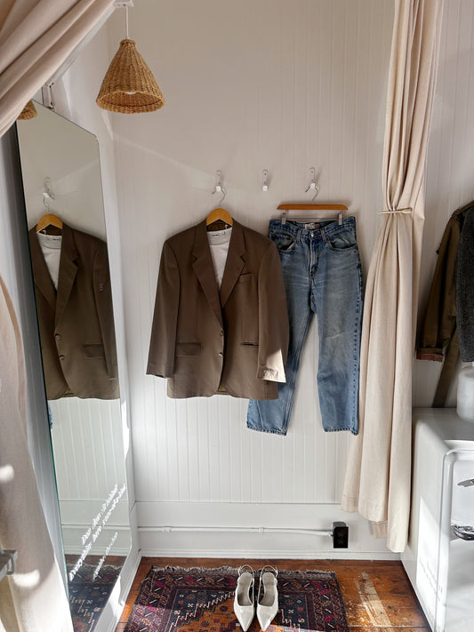 Olive vintage blazer