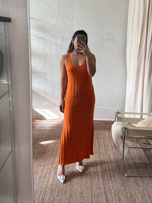 Mara Hoffman Orange Maxi Dress (s-l)