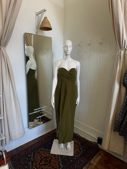 Mara Hoffman Green Linen dress (size 4-6)