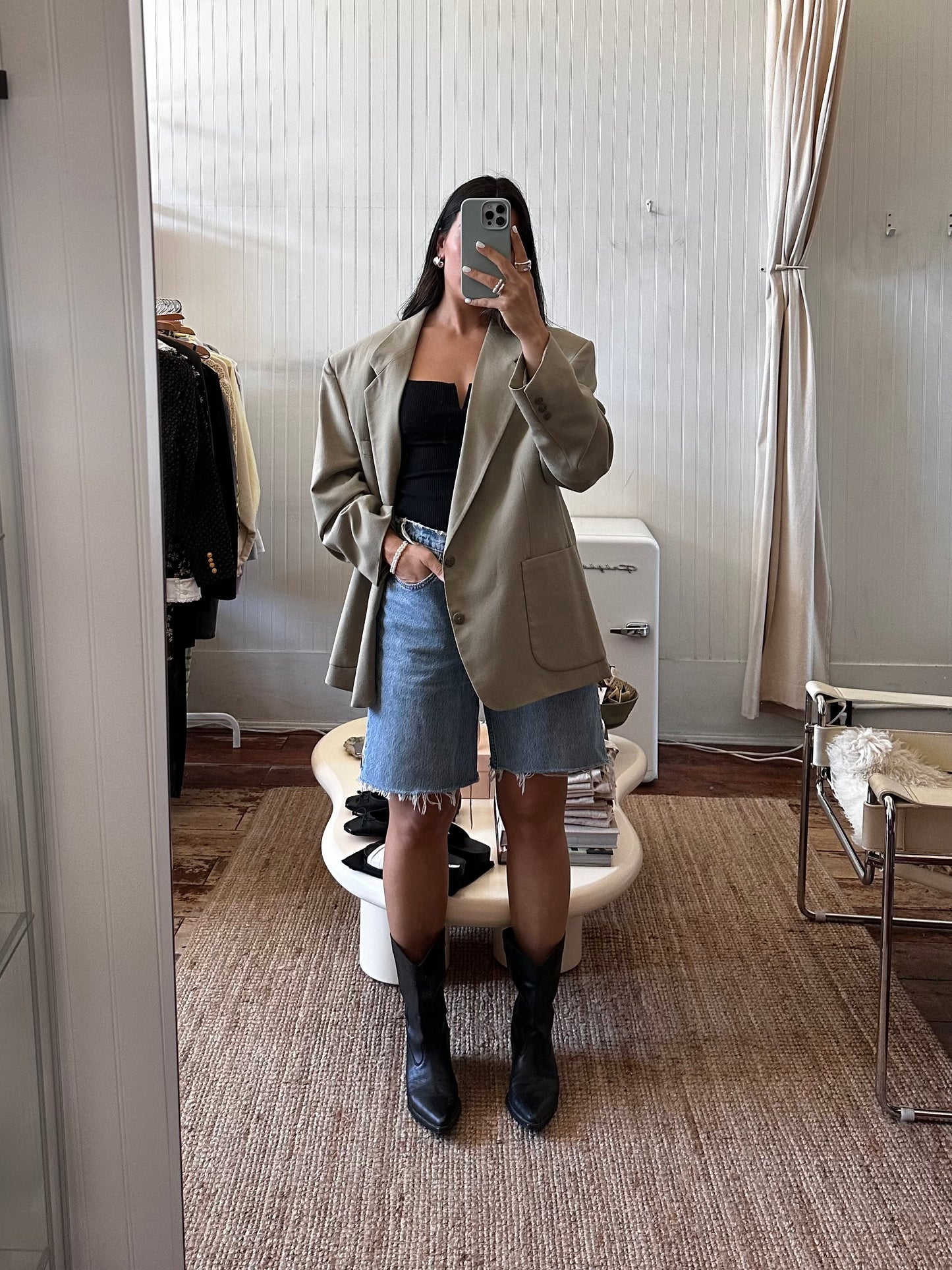 Oversized Taupe Blazer (l/xl fit)