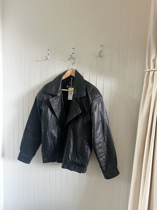 Vintage leather Bomber (Amandah)