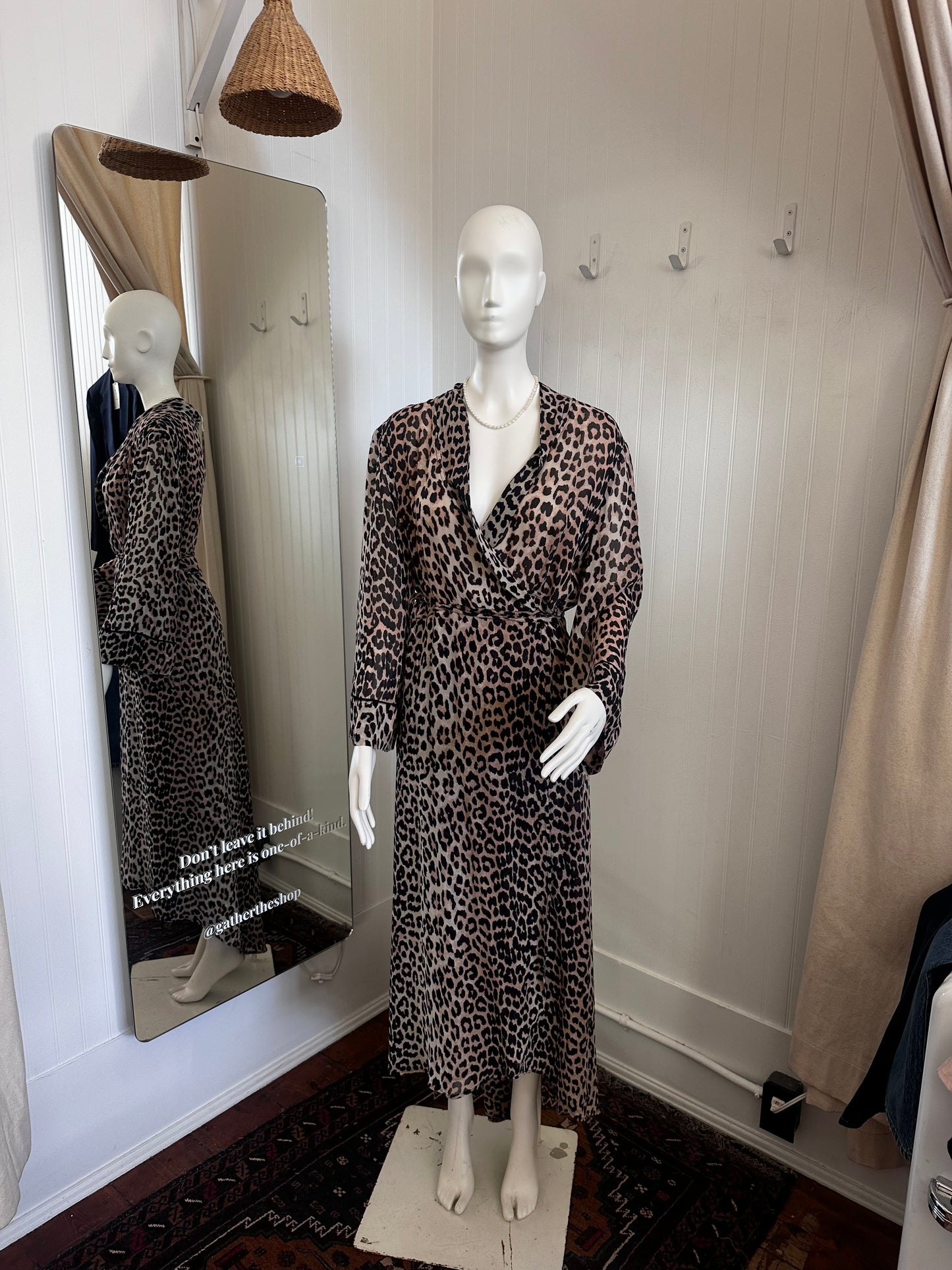 Ganni Leopard Dress (size 42)