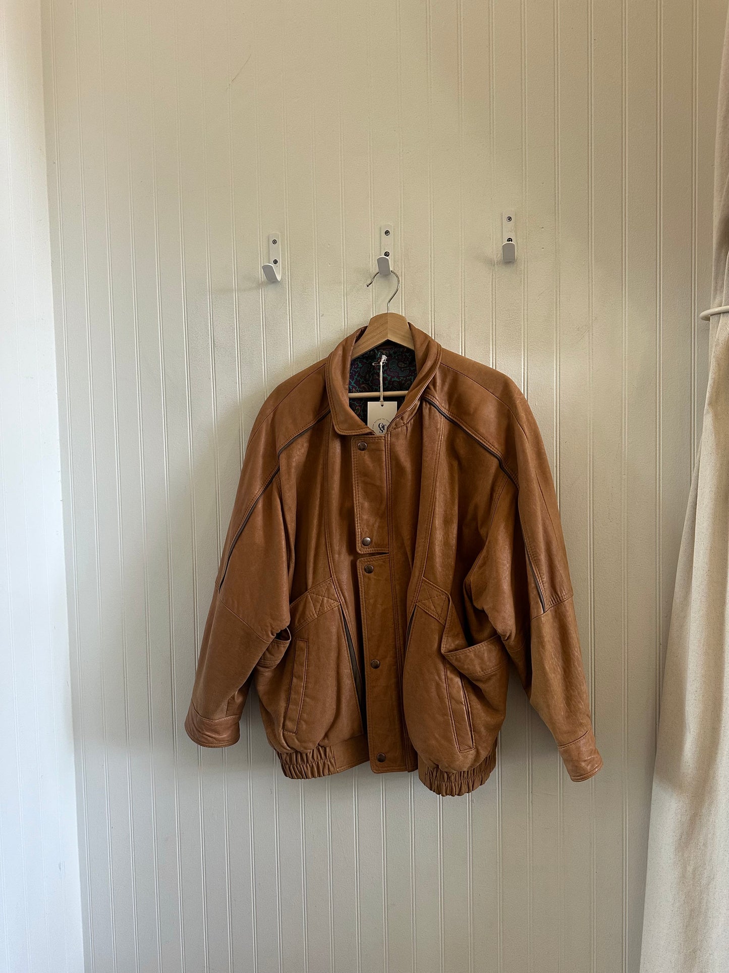 Vintage leather bomber (m/l)