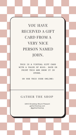 gather gift card