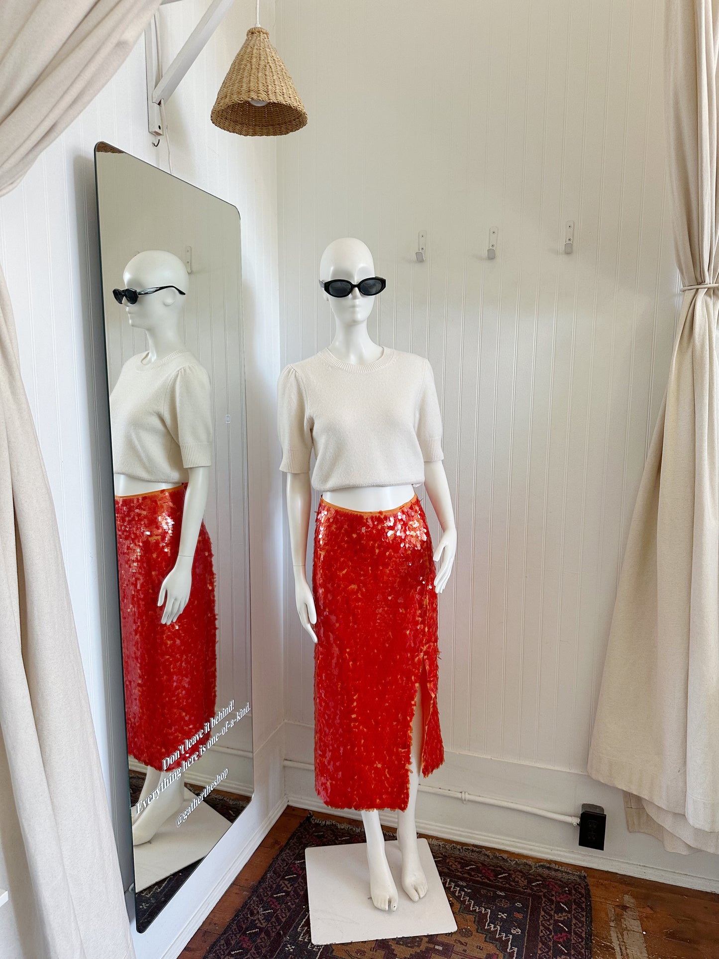 ROTATE Sequin skirt (medium)