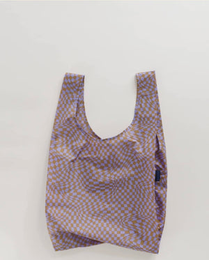 Reusable Tote by Baggu in Trippy Checker